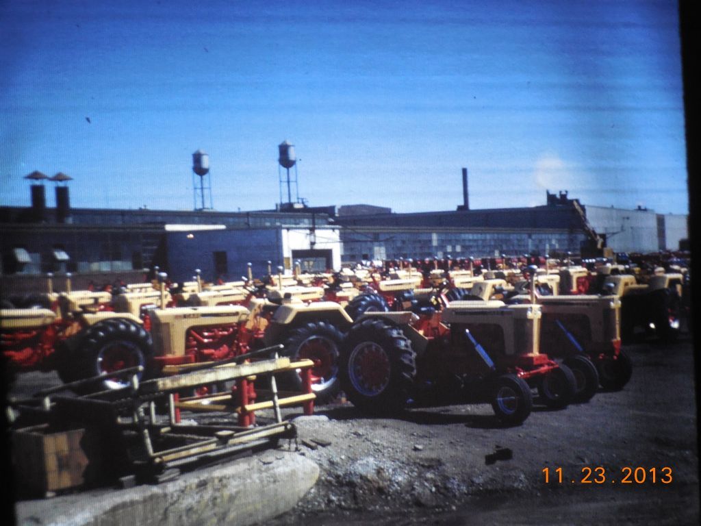 Case factory Racine, WI 1966 New 30 Series Tractors.